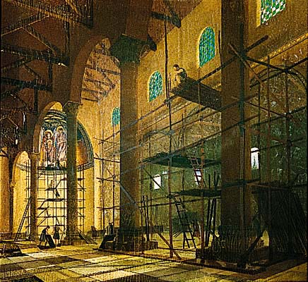 The Construction of the Nea Church (Tower of David Museum)